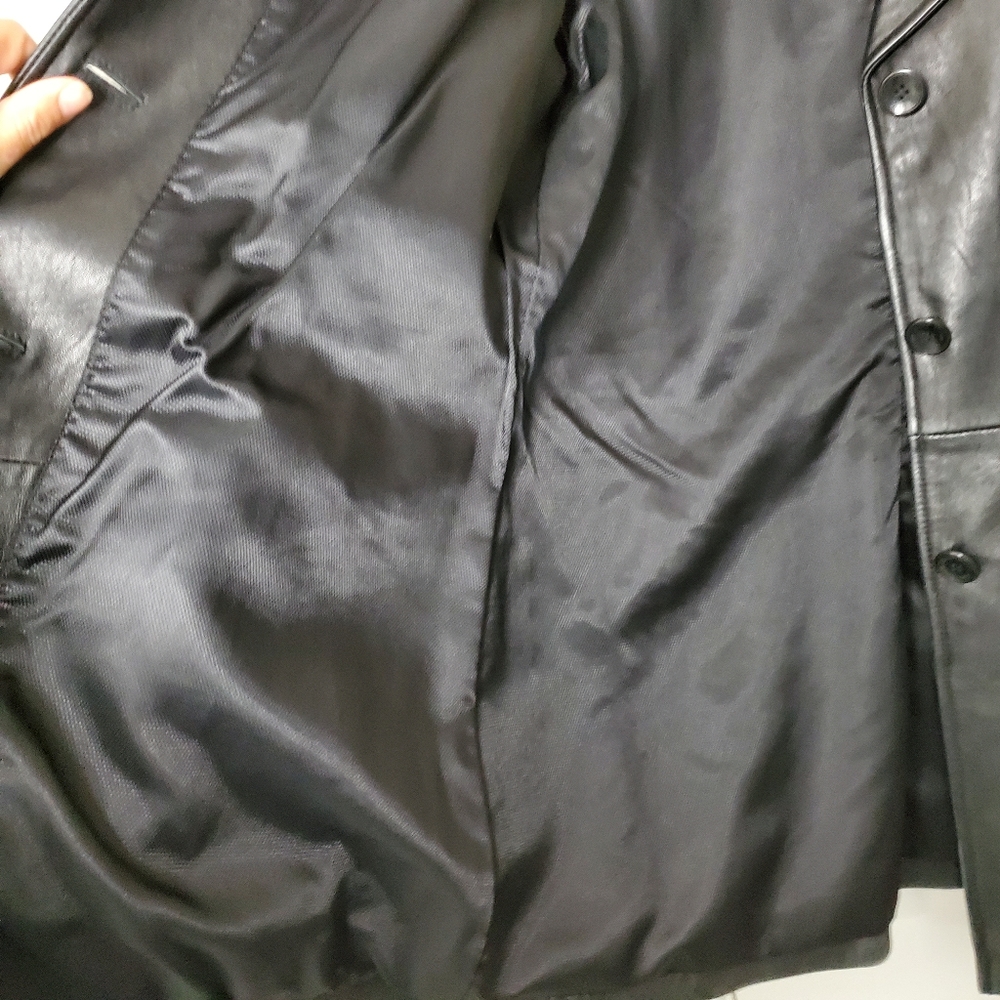 Siena Studio Women's Black Leather Jacket Size M - Picture 9 of 16